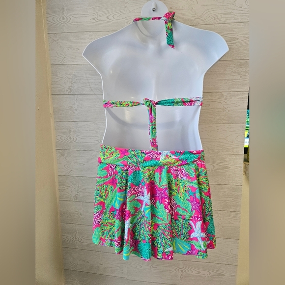 Stella Parker Collection Tropical Pink and Green  Bikini Set Women's Sz XL - Picture 4 of 9